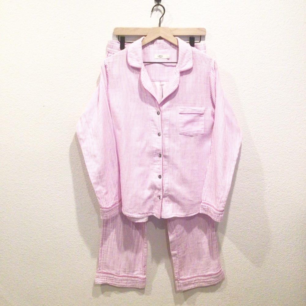 UGG Stripped Pajama set Size Large